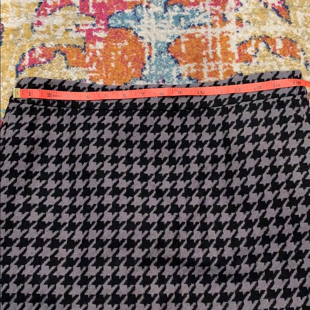J. Crew Factory Houndstooth Wool Skirt - Picture 6 of 6